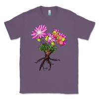 Lavender Bitterroot Flower Illustrations Classic Tee - LillyAllenDesigns