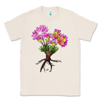 Natural Bitterroot Flower Illustrations Classic Tee - LillyAllenDesigns