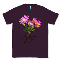 Plum Bitterroot Flower Illustrations Classic Tee - LillyAllenDesigns