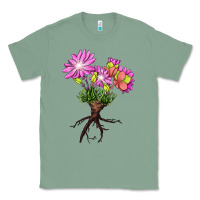Sage Bitterroot Flower Illustrations Classic Tee - LillyAllenDesigns