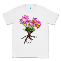 White Bitterroot Flower Illustrations Classic Tee - LillyAllenDesigns