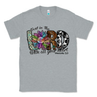 Heather Grey trust in the lord with all your heart Classic Tee - SublimationCraftShop