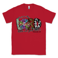 Red trust in the lord with all your heart Classic Tee - SublimationCraftShop