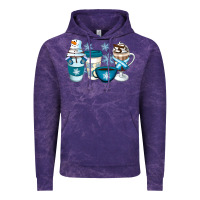 Cloud Purple Winter Coffee Cups Vintage Hoodie - Artiststas