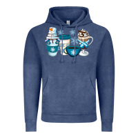 Vintage Denim Winter Coffee Cups Vintage Hoodie - Artiststas