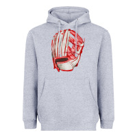 Heather Grey Catchers Mitt Fa Element Heavyweight Hoodie - FaDigitalArtStudio