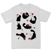 Dove Grey valentine cat Premium Tee - MaliasSmallBusiness