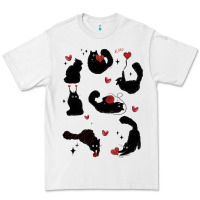 White valentine cat Premium Tee - MaliasSmallBusiness