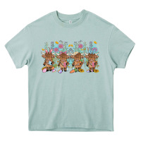 Arona easter day baby highland cow Heavy Core Tee - MaliasSmallBusiness