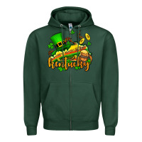 Sports Green St. Patrick's Kentucky map Zipper Hoodie - OliviaCreatesArt