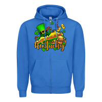 True Royal St. Patrick's Kentucky map Zipper Hoodie - OliviaCreatesArt