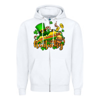 White St. Patrick's Kentucky map Zipper Hoodie - OliviaCreatesArt