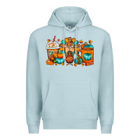 Blue Mist Thanksgiving Coffee Cups Premium Hoodie - FaDigitalArtStudio