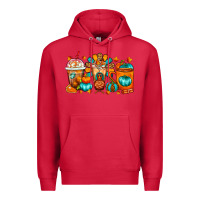 Cardinal Thanksgiving Coffee Cups Premium Hoodie - FaDigitalArtStudio