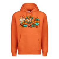 Carrot Thanksgiving Coffee Cups Premium Hoodie - FaDigitalArtStudio