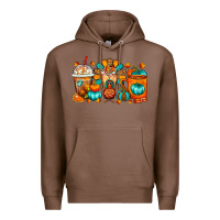 Chestnut Thanksgiving Coffee Cups Premium Hoodie - FaDigitalArtStudio