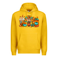 Lemon Thanksgiving Coffee Cups Premium Hoodie - FaDigitalArtStudio