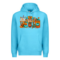 Ocean Blue Thanksgiving Coffee Cups Premium Hoodie - FaDigitalArtStudio