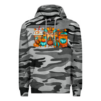 Slate Camo Thanksgiving Coffee Cups Premium Hoodie - FaDigitalArtStudio