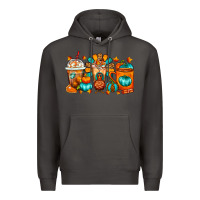 Smoke Thanksgiving Coffee Cups Premium Hoodie - FaDigitalArtStudio