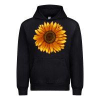 Black Soraya Sunflower Urban Hoodie - LillyAllenDesigns