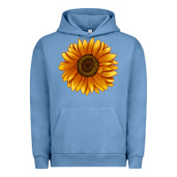 Pigment Pebble Blue Soraya Sunflower Urban Hoodie - LillyAllenDesigns