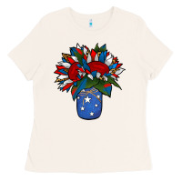 Bone Patriotic Sunflower in a Jar Ladies Tee - Jasminsmagicworld