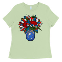 Matcha Patriotic Sunflower in a Jar Ladies Tee - Jasminsmagicworld