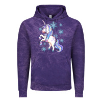 Cloud Purple Winter unicorn Vintage Hoodie - Artiststas