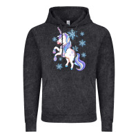 Vintage Black Winter unicorn Vintage Hoodie - Artiststas