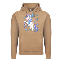 Vintage Coffee Winter unicorn Vintage Hoodie - Artiststas