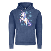 Vintage Denim Winter unicorn Vintage Hoodie - Artiststas