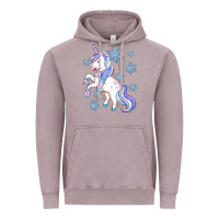 Vintage Zinc Winter unicorn Vintage Hoodie - Artiststas