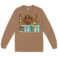 Toasted Coconut Dog Mini with Paw Long Sleeve Tee - texasbilliewilder