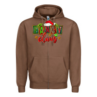 Chestnut christmas fancy claus Zipper Hoodie - FaDigitalArtStudio
