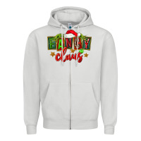 Dove Grey christmas fancy claus Zipper Hoodie - FaDigitalArtStudio