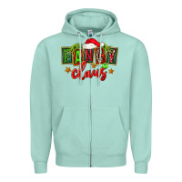 Seafoam christmas fancy claus Zipper Hoodie - FaDigitalArtStudio