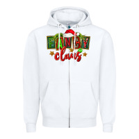 White christmas fancy claus Zipper Hoodie - FaDigitalArtStudio