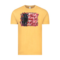 Vintage Mustard you moo ve  me black angus Vintage Tee - RanaPortraitStore