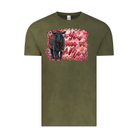 Vintage Olive you moo ve  me black angus Vintage Tee - RanaPortraitStore