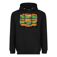 Black Halloween Skull Background Heavyweight Hoodie - BundleAndBundleShop