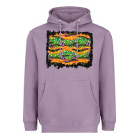 Lavender Halloween Skull Background Heavyweight Hoodie - BundleAndBundleShop