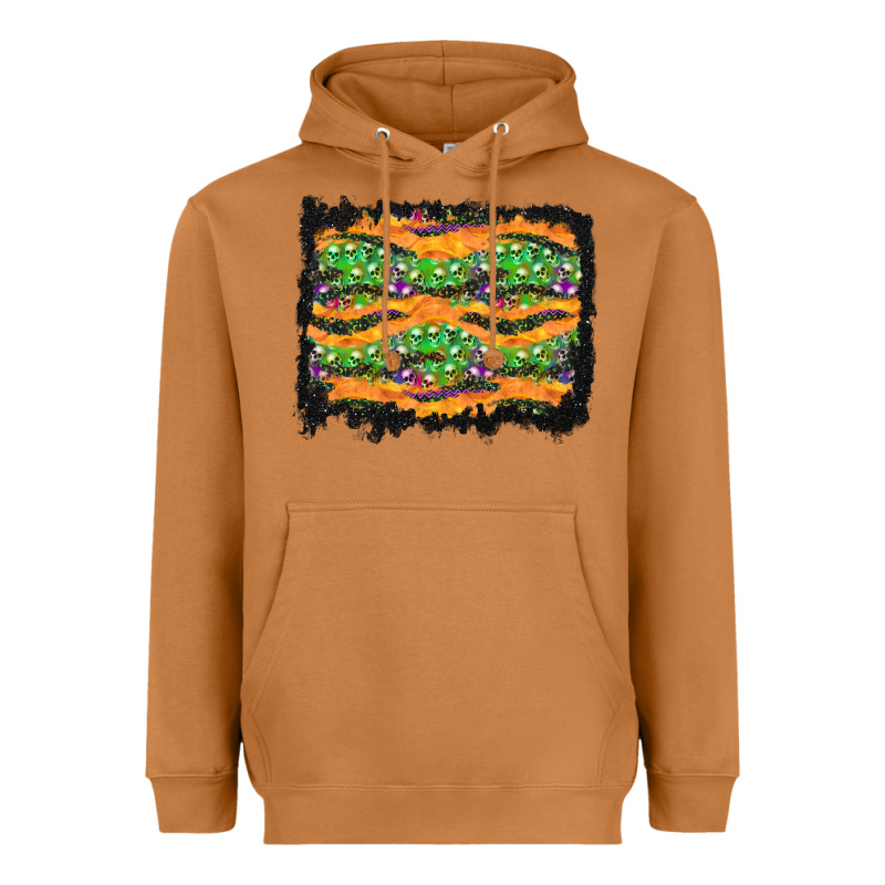 Halloween Skull Background Heavyweight Hoodie by BundleAndBundleShop | Teevron