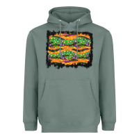 Sage Halloween Skull Background Heavyweight Hoodie - BundleAndBundleShop