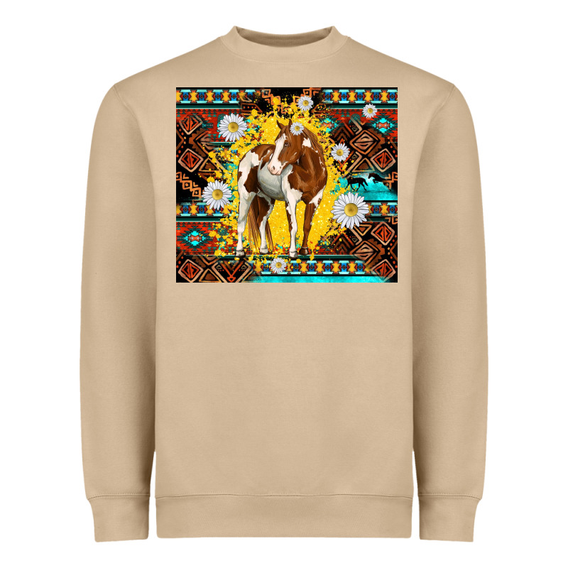 Aztec Tribal Horse Heavyweight Sweatshirt by TumblerDesignByShophia | Teevron