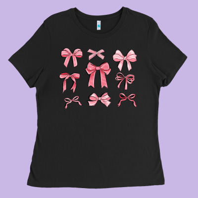 Pink Ribbons Ladies Tee Designed By Maliassmallbusiness