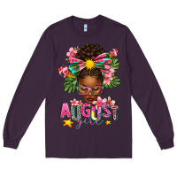 Plum August Girl Afro Woman Summer Long Sleeve Tee - texasbilliewilder