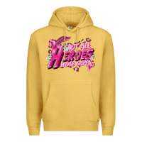 Antique Gold Not all heroes wear capes Cancer Awareness Premium Hoodie - FaDigitalArtStudio