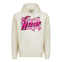 Oatmeal Heather Not all heroes wear capes Cancer Awareness Premium Hoodie - FaDigitalArtStudio