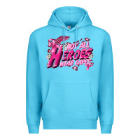 Ocean Blue Not all heroes wear capes Cancer Awareness Premium Hoodie - FaDigitalArtStudio